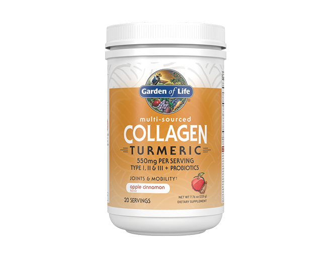 Garden of Life – Multi-sourced Collagen Turmeric (220g) Powder